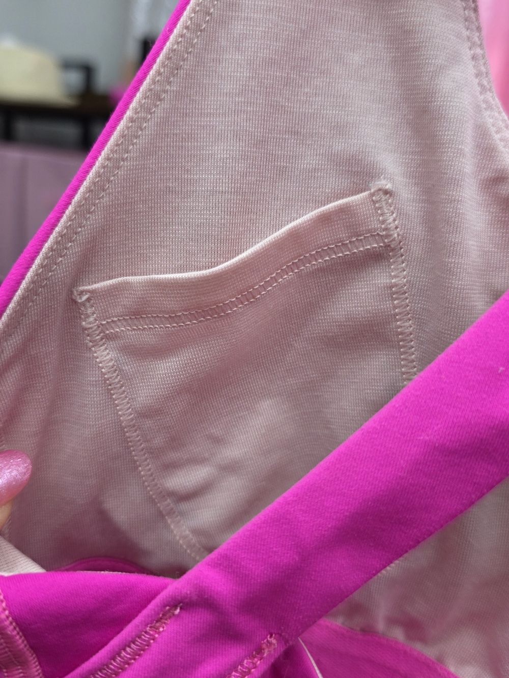 Lululemon Bright Pink Racerback Shelf Bra Tank Active Top Small - Picture 6 of 8